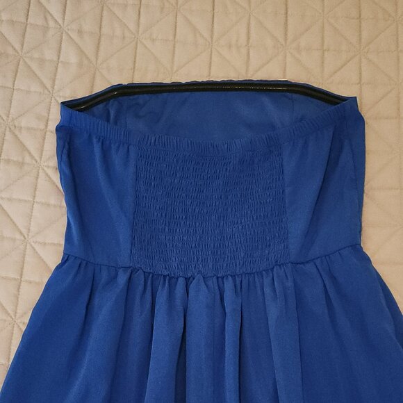 Maurices Royal Blue Beaded Hi-Lo Dress - Picture 4 of 5